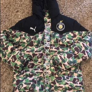 Authentic Bape X Puma Down jacket